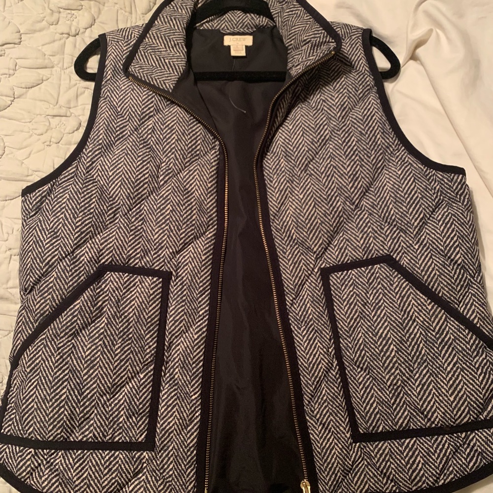 JCrew Herringbone Vest